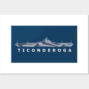 USS Ticonderoga (CV-14) Posters and Art